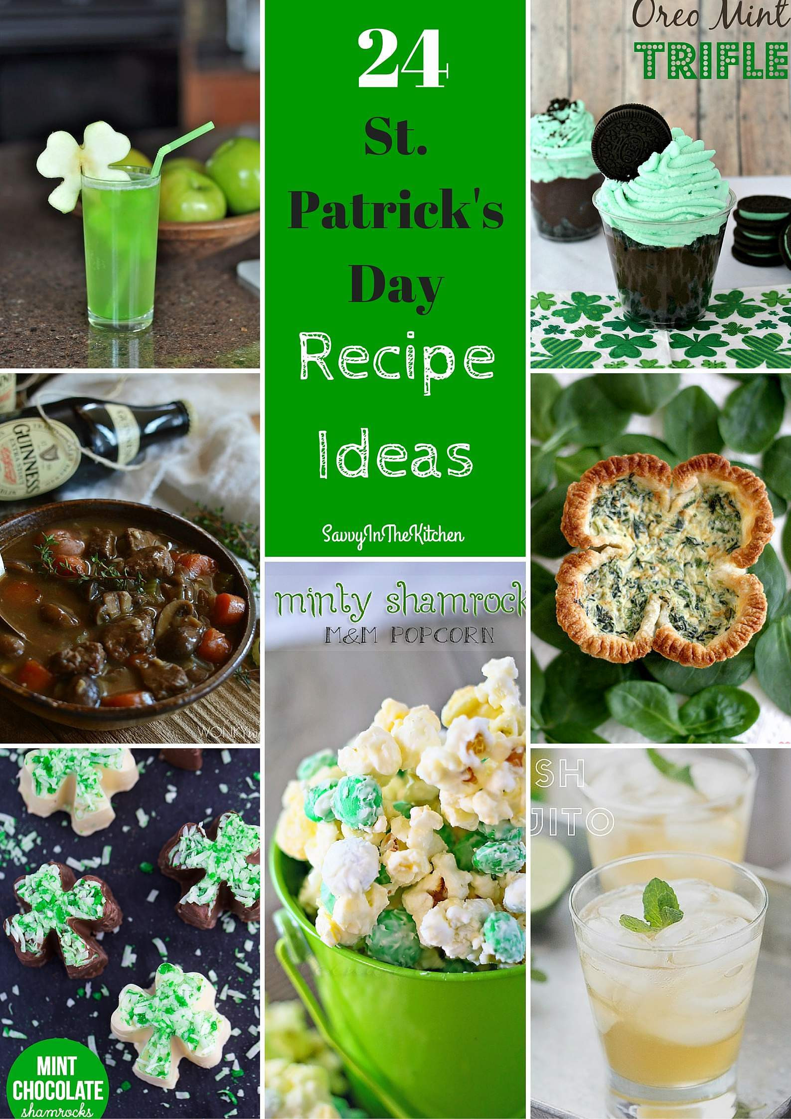 Saint Patrick's Day Food Ideas
 24 St Patrick s Day Recipe Ideas Savvy In The Kitchen
