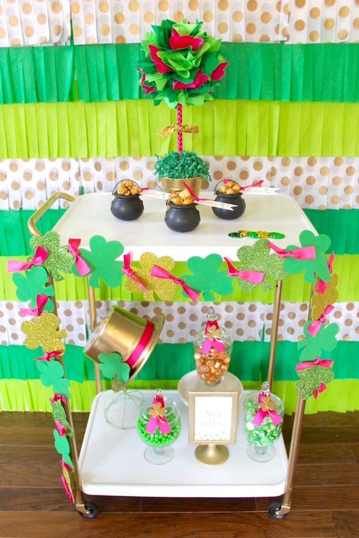Saint Patrick's Day Party
 Kara s Party Ideas "Stay Golden" St Patrick s Day Party