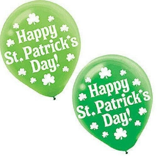 Saint Patrick's Day Party
 ST PATRICK S DAY BALLOONS Pack of 15 ST PATRICK S
