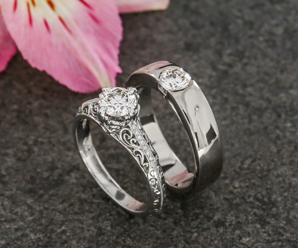 Same Sex Wedding Rings
 Wedding Ring Inspiration for Same Couples Green Lake