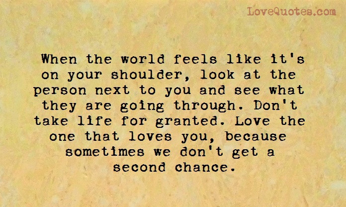 Second Chance Relationship Quotes
 A Second Chance LoveQuotes