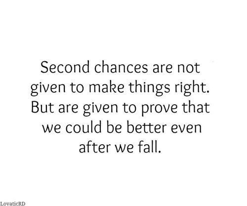 Second Chance Relationship Quotes
 Second chances points to ponder Pinterest