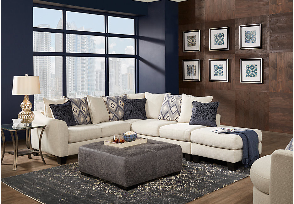 Sectionals For Small Living Room
 Deca Drive Cream 4 Pc Sectional Living Room Living Room