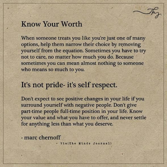 Self Worth Quotes Relationships
 Know your worth themindsjournal Pinterest