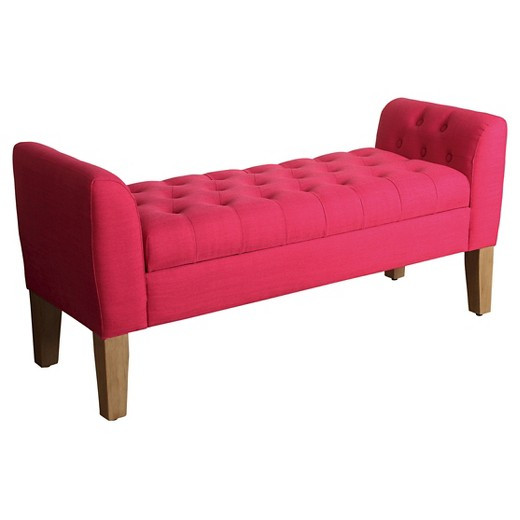 Settee Bench With Storage
 Tufted Storage Bench Settee HomePop Tar