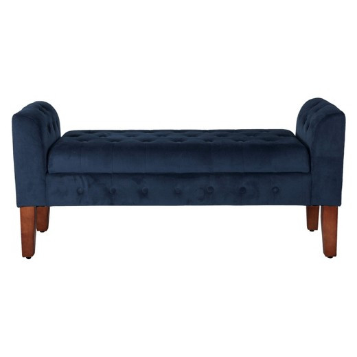 Settee Bench With Storage
 Velvet Tufted Storage Settee Bench Tar