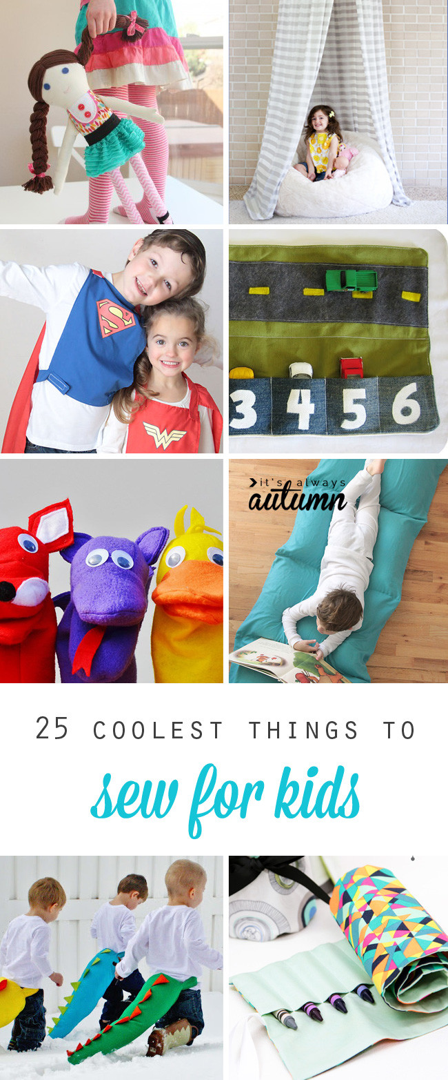 Sewing Gifts For Kids
 25 coolest things to sew for kids DIY t ideas  It s