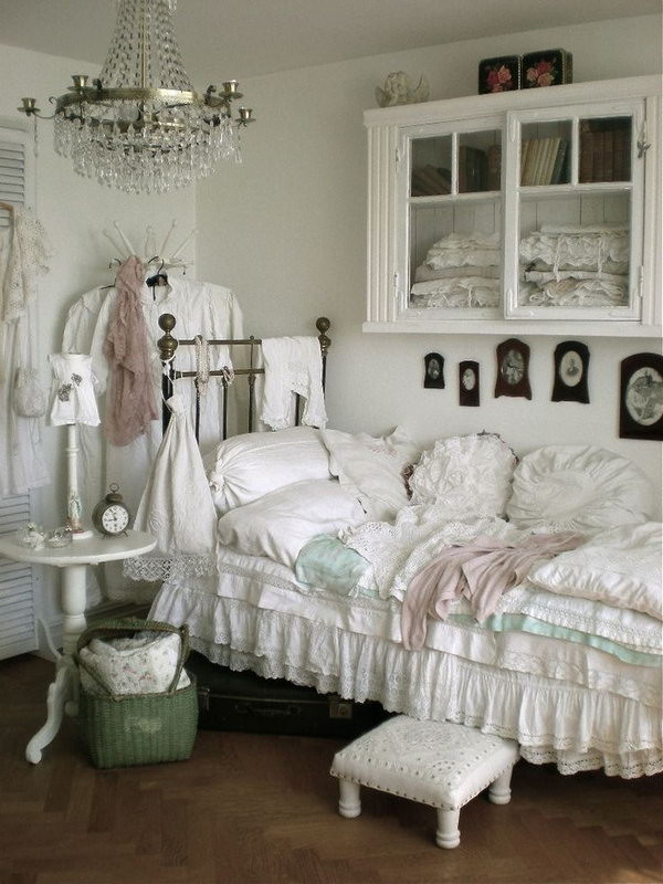 Shabby Chic Bedroom Wall Decor
 30 Shabby Chic Bedroom Ideas Decor and Furniture for