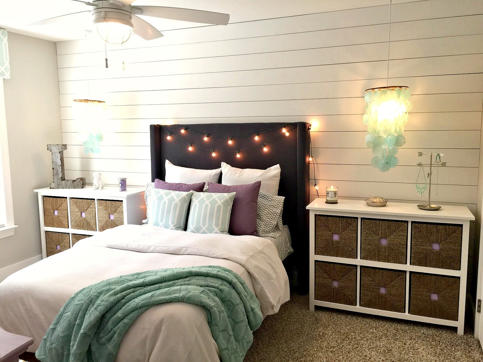 Shiplap Accent Wall Bedroom
 Seaside Interiors Behind the scenes Creating the Fabric