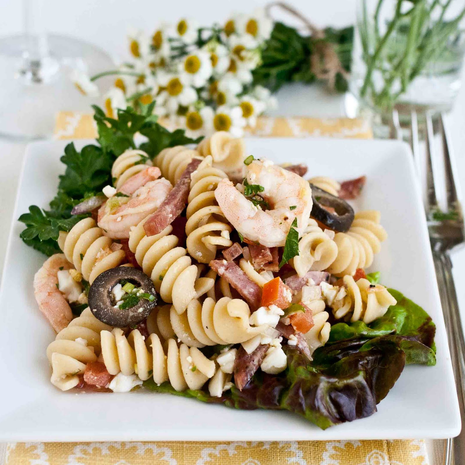 Shrimp Salad With Pasta
 FOODjimoto Pasta Salad with Shrimp