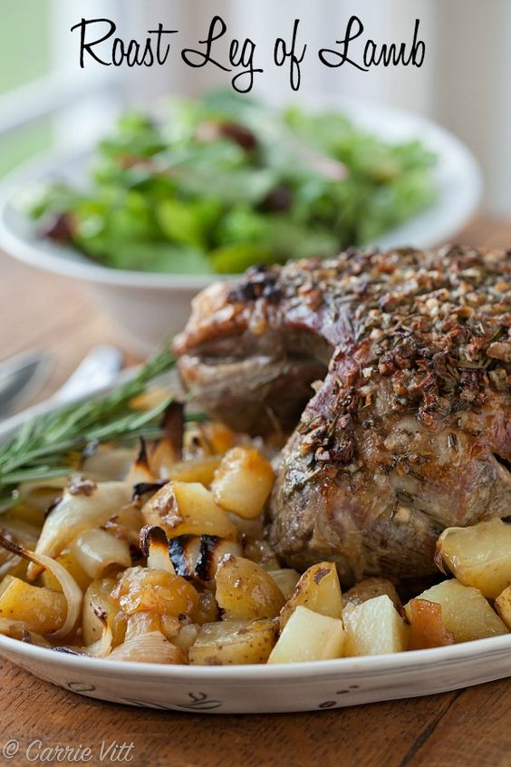 Side Dishes For Leg Of Lamb
 Roast leg of lamb Side salad and ions on Pinterest