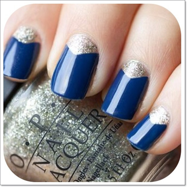 Silver Glitter Tips Nails
 22 Awesome French Tip Nail Designs