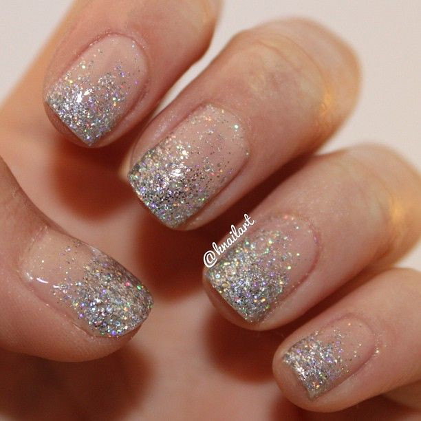 Silver Glitter Tips Nails
 knailart s nails Show us your tips—tag your nail photos