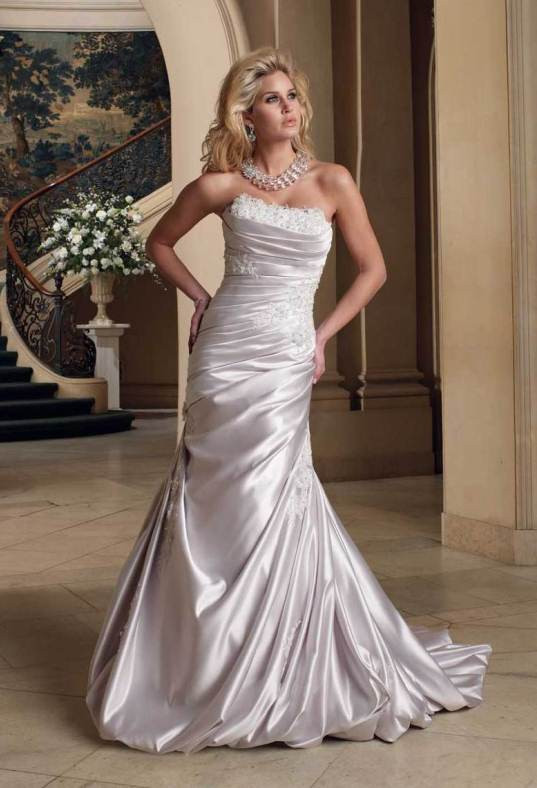 Silver Wedding Dress
 Elegant Silver Wedding Dresses Weddings Romantique
