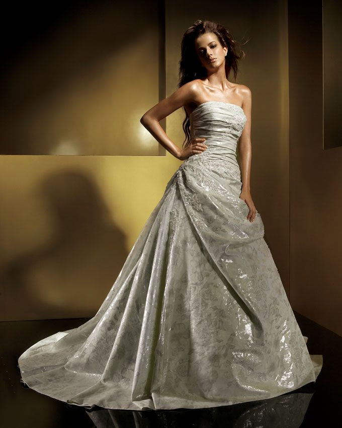 Silver Wedding Dress
 A Wedding Addict Perfect Light Gold Soft Wedding Dress
