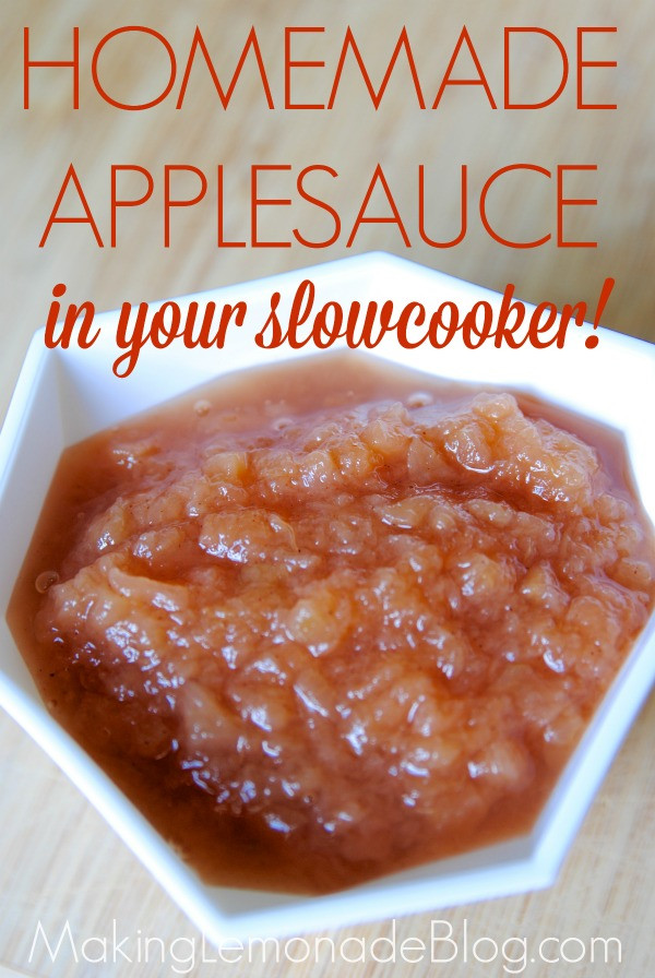 Simple Applesauce Recipe
 Easy Homemade Applesauce Recipe in your Slowcooker