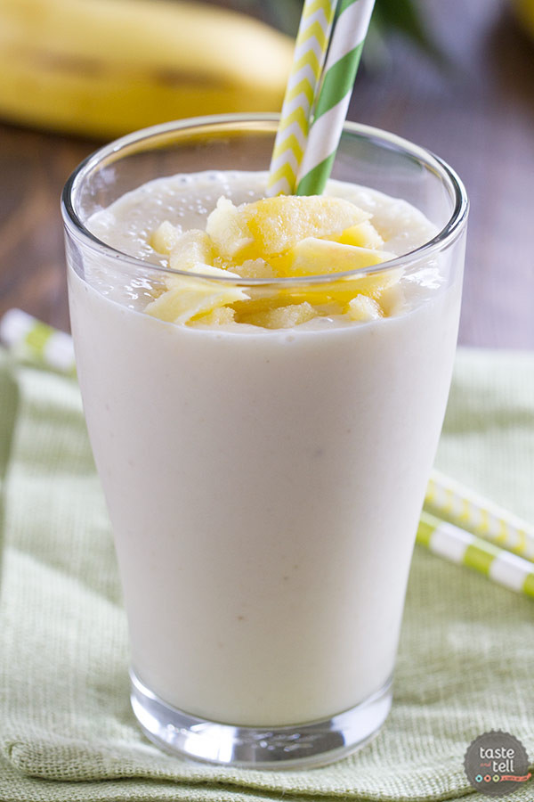 Simple Banana Smoothies
 Pineapple Banana Smoothie Taste and Tell