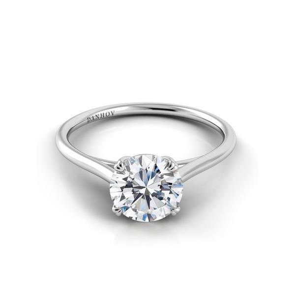 Simple Diamond Rings
 Danhov Classico Double Prong Diamond Engagement Ring