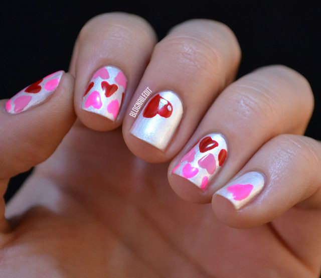 Simple Heart Nail Designs
 126 best images about Valentine s Nail Designs on