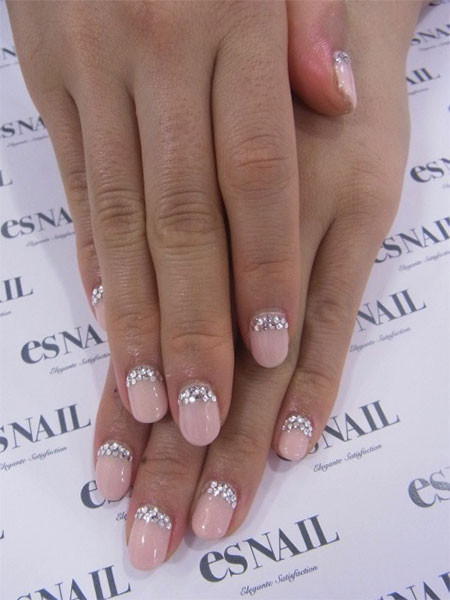 Simple Wedding Nails
 Simple Pink Wedding Nail Art Designs & Ideas 2014