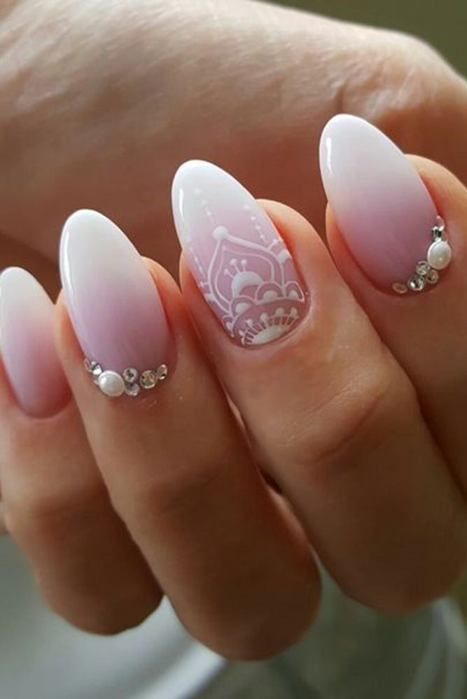 Simple Wedding Nails
 The 25 best Simple bridal nails ideas on Pinterest