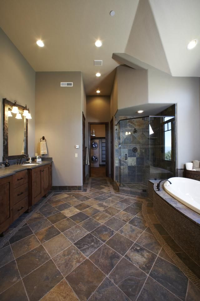Slate Tile Bathroom Floor
 Slate Flooring Gold Blush Slate Tile Bathroom