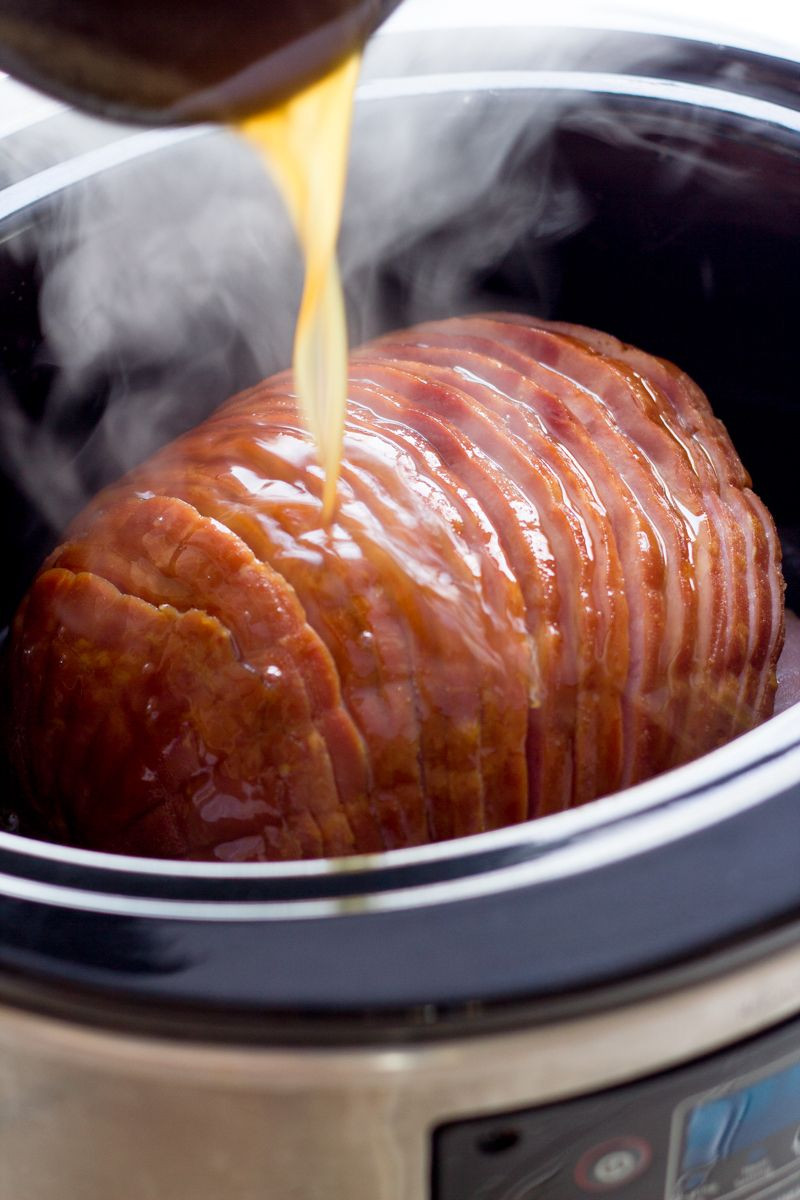 Slow Cooked Easter Ham
 Slow Cooker Ham with Honey Mustard Glaze Recipe