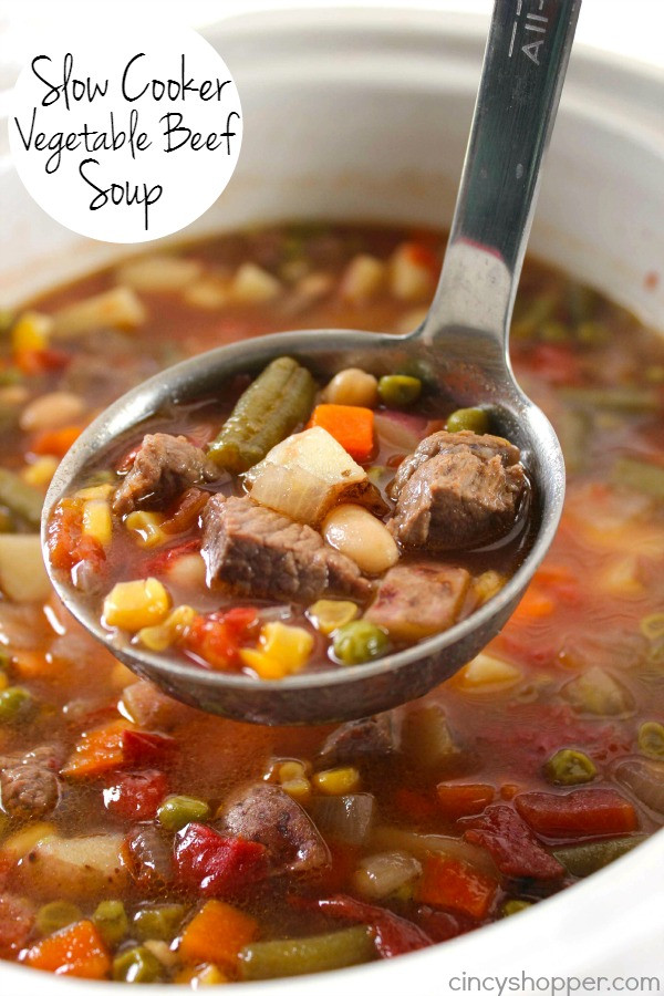 Slow Cooker Beef Vegetable Soup
 Slow Cooker Ve able Beef Soup CincyShopper