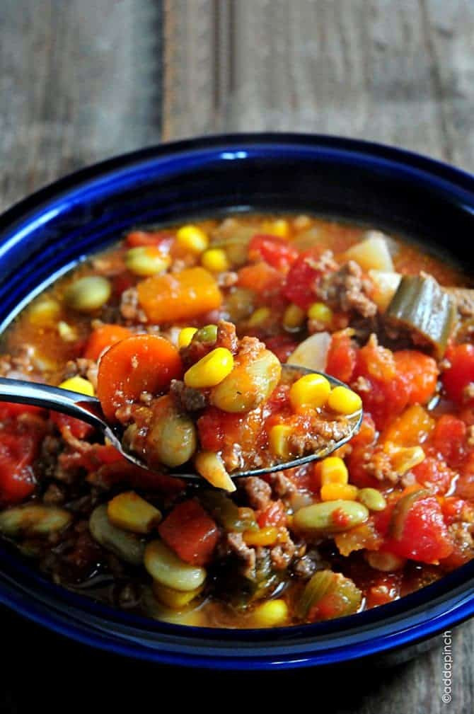 Slow Cooker Beef Vegetable Soup
 Slow Cooker Ve able Soup Recipe Add a Pinch