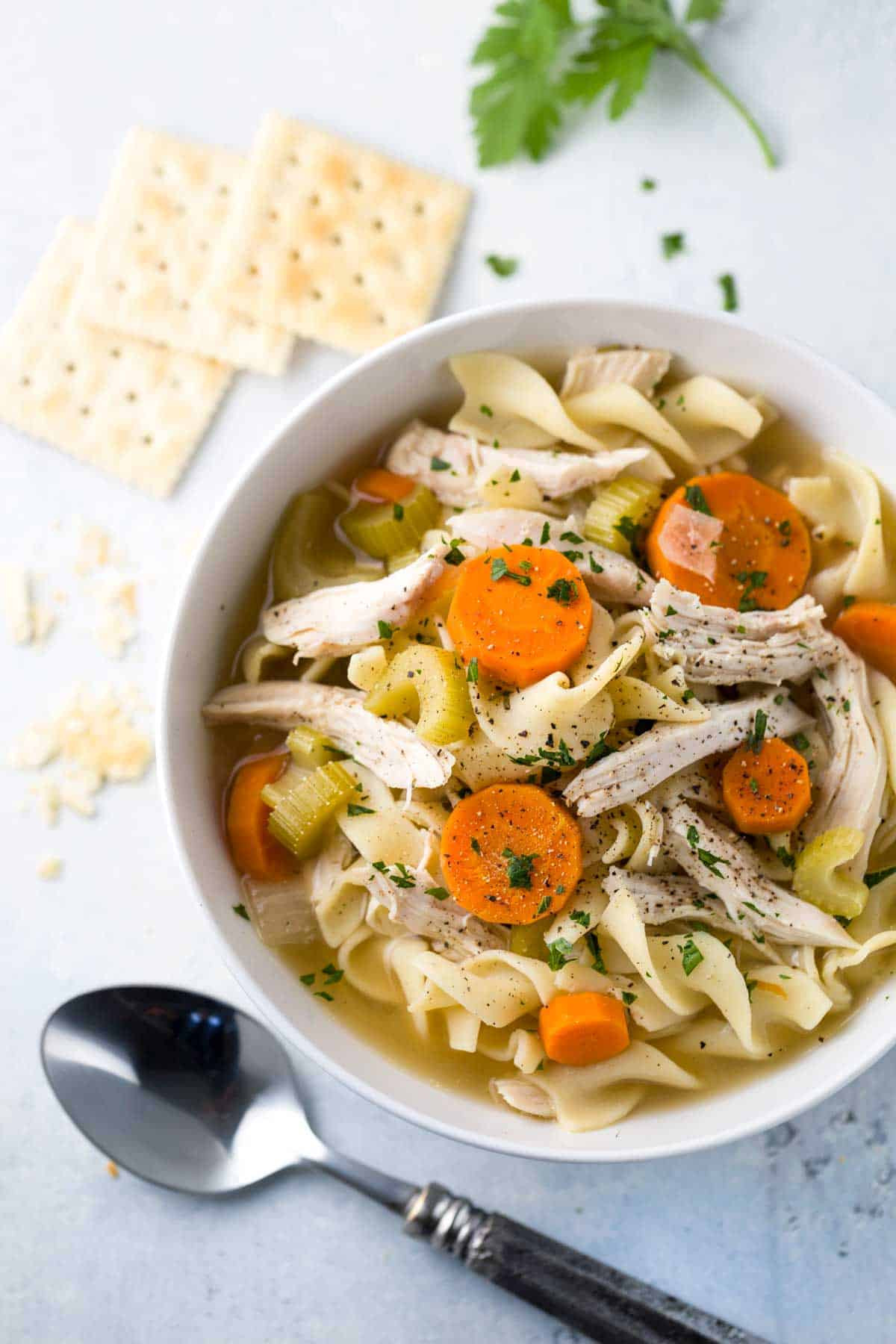 Slow Cooker Chicken Noodle Soup
 Easy Slow Cooker Chicken Noodle Soup Recipe