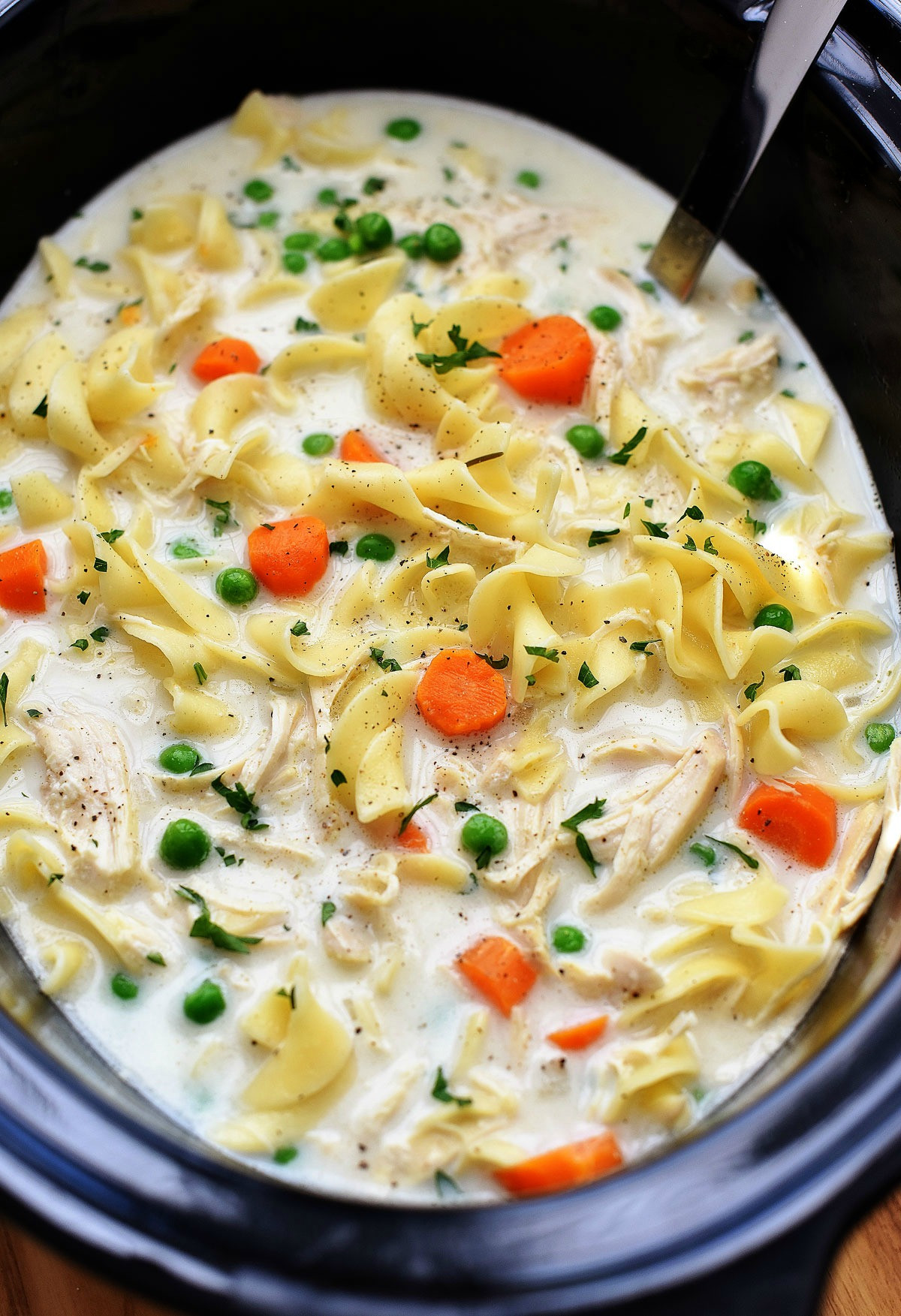 Slow Cooker Chicken Noodle Soup
 Slow Cooker Creamy Chicken Noodle Soup Life In The Lofthouse