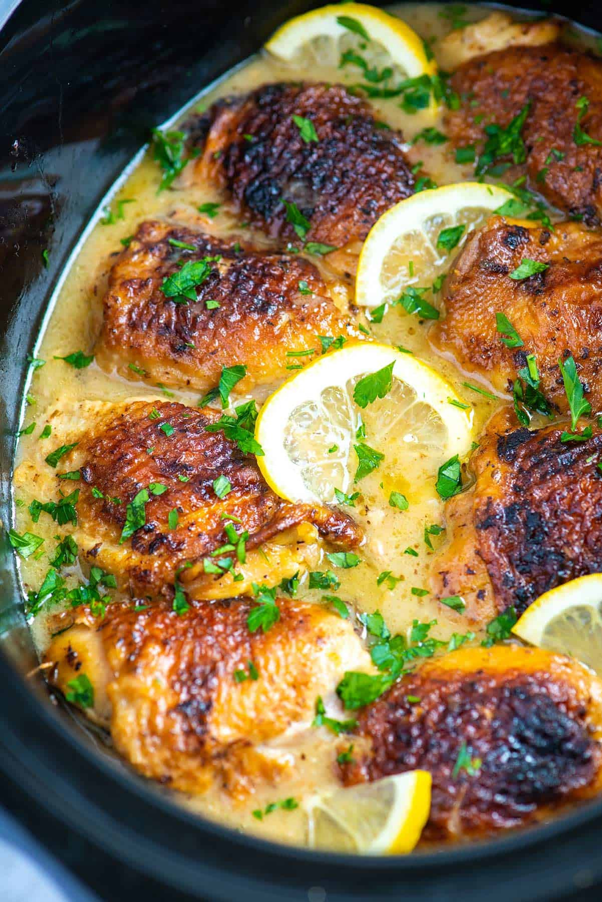 Slow Cooker Lemon Chicken Thighs
 Ultimate Slow Cooker Lemon Chicken Thighs