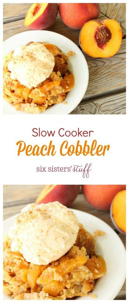 Slow Cooker Peach Cobbler Cake Mix
 Slow Cooker Peach Cobbler Recipe