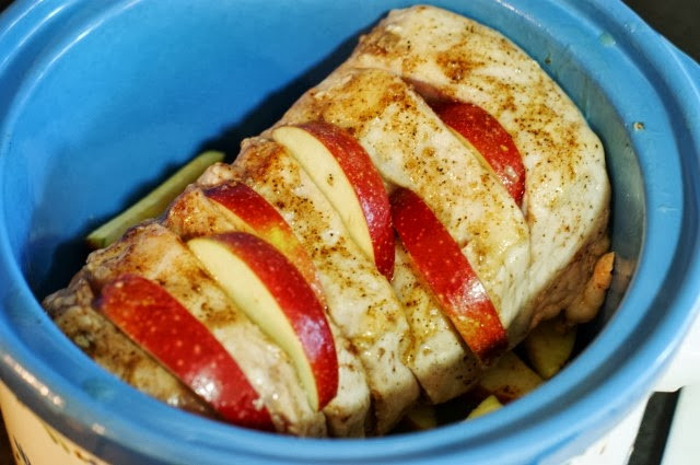 Slow Cooker Pork Tenderloin With Apples And Onions
 Slow Cooker Apple Pork Loin