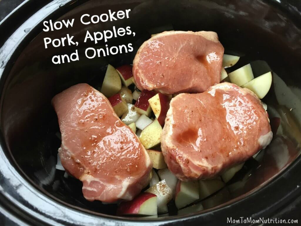 Slow Cooker Pork Tenderloin With Apples And Onions
 Slow Cooker Pork Chops Apples and ions Mom to Mom