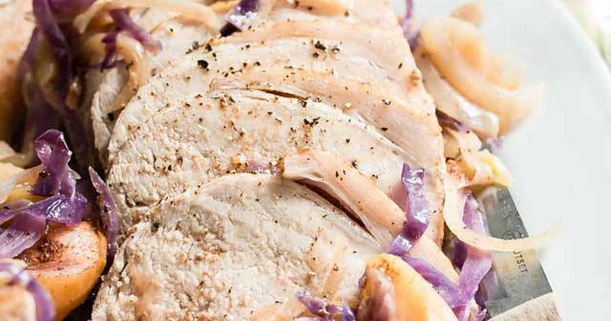 Slow Cooker Pork Tenderloin With Apples And Onions
 Slow Cooker Pork Roast with Apples and ions Recipe