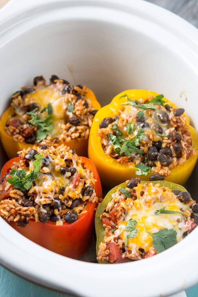 Slow Cooker Stuffed Bell Peppers
 Slow Cooker Stuffed Peppers