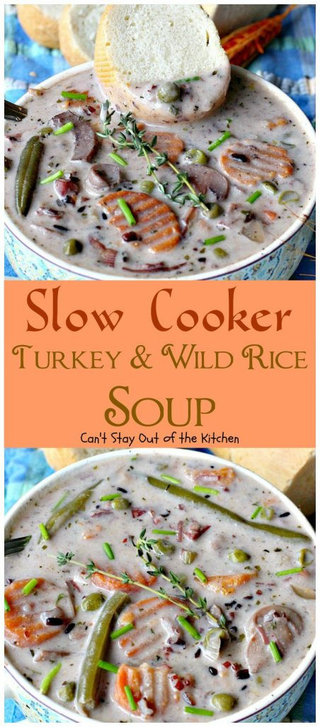 Slow Cooker Turkey Soup No Carcass
 Crockpot Turkey Ve able Soup Can t Stay Out of the Kitchen