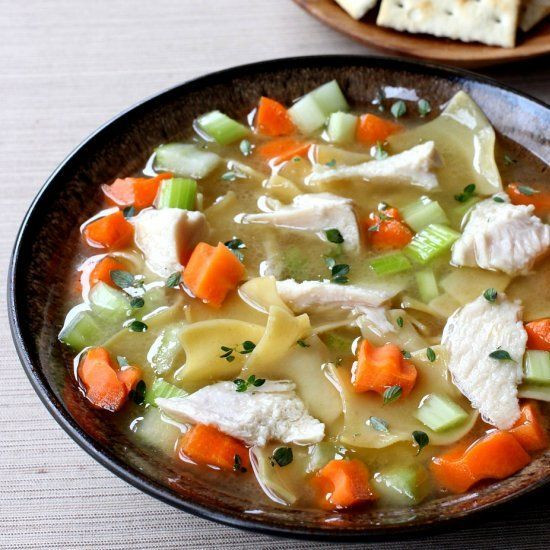 Slow Cooker Turkey Soup No Carcass
 Don t throw away the turkey carcass after Thanksgiving