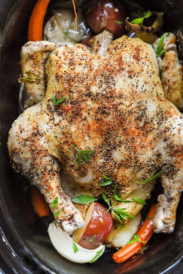 Slow Cooker Whole Chicken Recipe
 Slow Cooker Whole Chicken