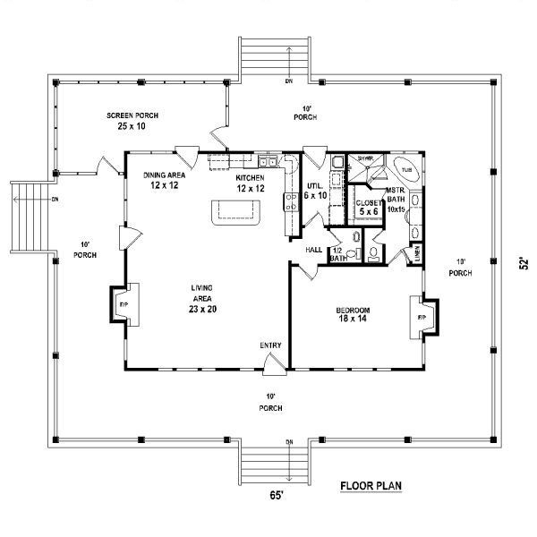 Small 1 Bedroom House Plans
 one bedroom 1 5 bath cabin with wrap around porch and