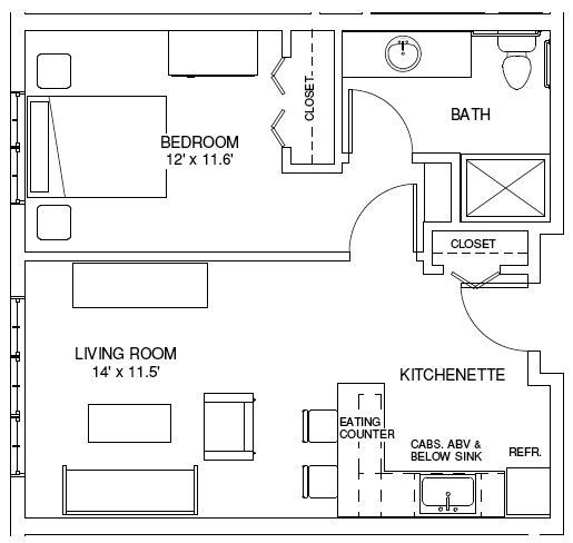 Small 1 Bedroom House Plans
 one bedroom house plans ONE BEDROOM FLOORPLANS
