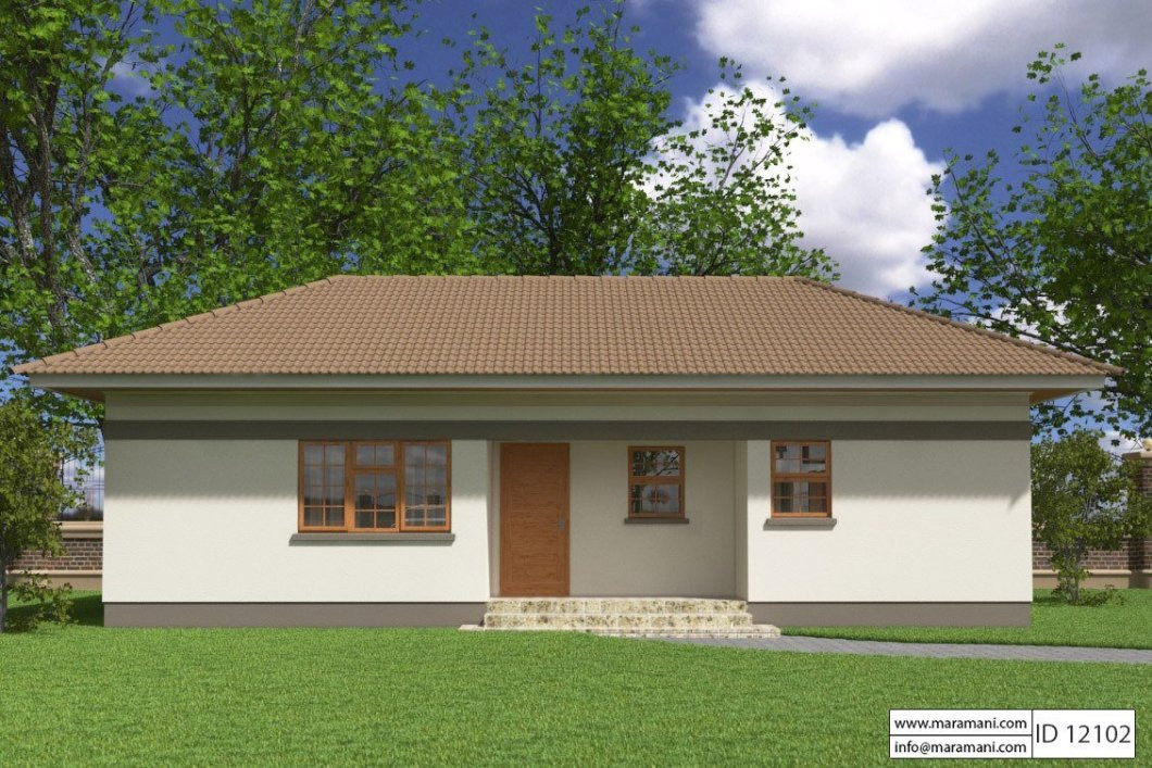 Small 2 Bedroom House
 Two Bedroomed House Plans In Botswana