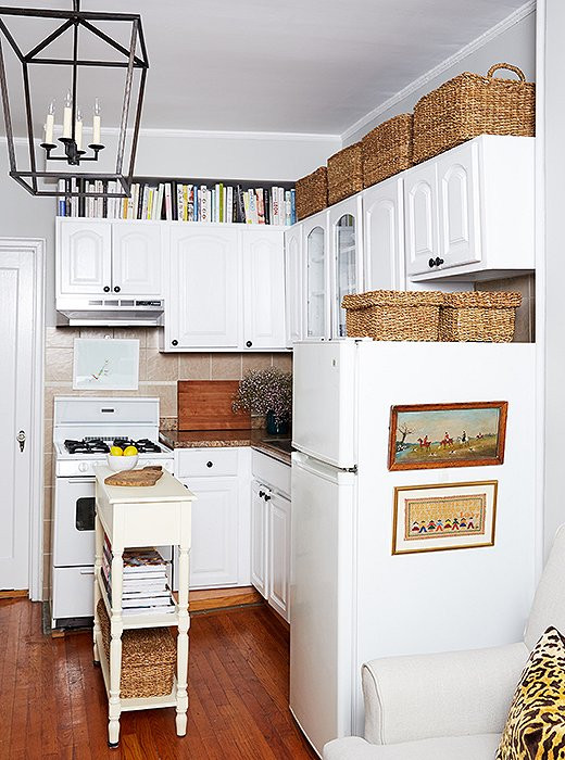Small Apartment Kitchen
 A Darling 500 Square Foot Apartment Makeover