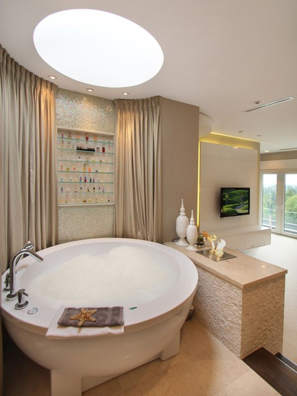 Small Bathroom Designs With Tub
 Elegant & Stunning Round Bathtub Design Ideas
