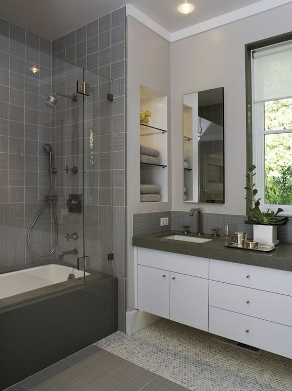Small Bathroom Designs With Tub
 Kleines Bad einrichten Glänzende Ideen fürs Badezimmer