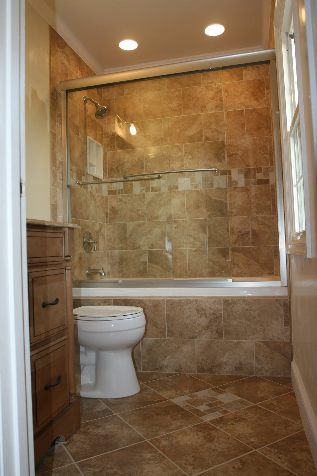 Small Bathroom Tile Design
 Bathroom Remodeling Design Ideas Tile Shower Niches