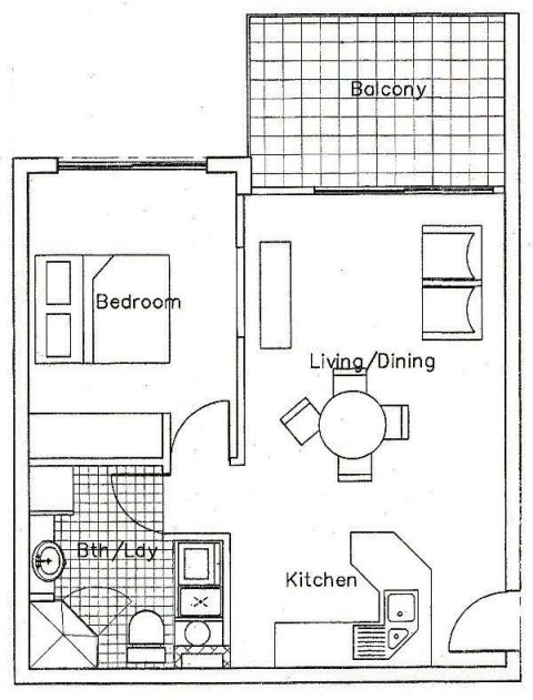 Small Bedroom Floor Plan
 Small e Bedroom Apartment Floor Plans