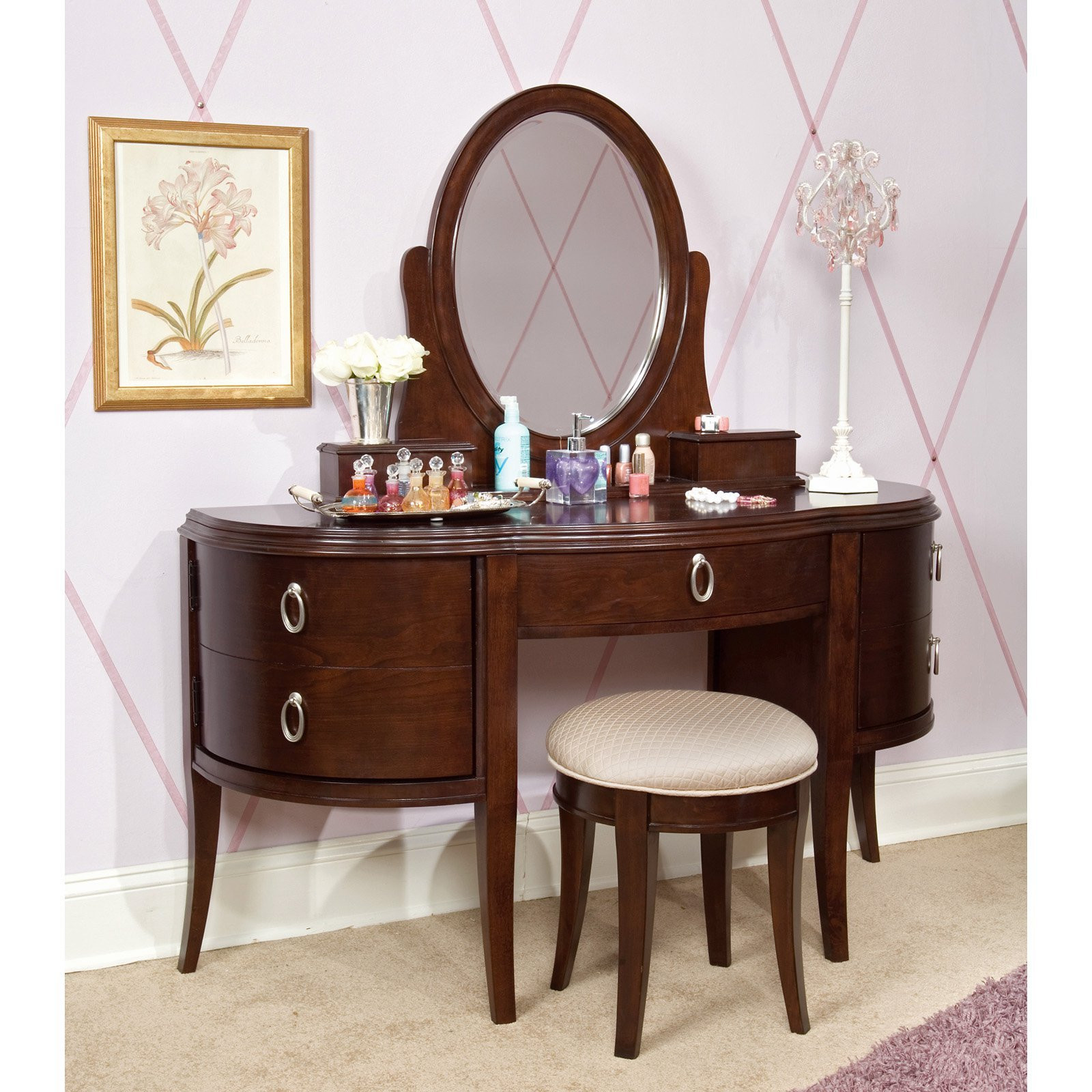 Small Bedroom Vanity
 Bedroom Antique Small Bedroom Vanity Table With Drawers