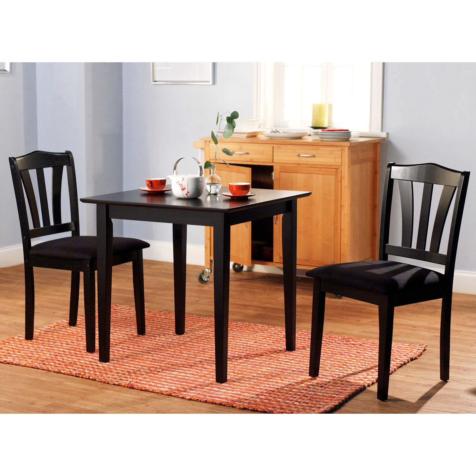 Small Kitchen Dinette Set
 3 Piece Dining Set Table 2 Chairs Kitchen Room Wood